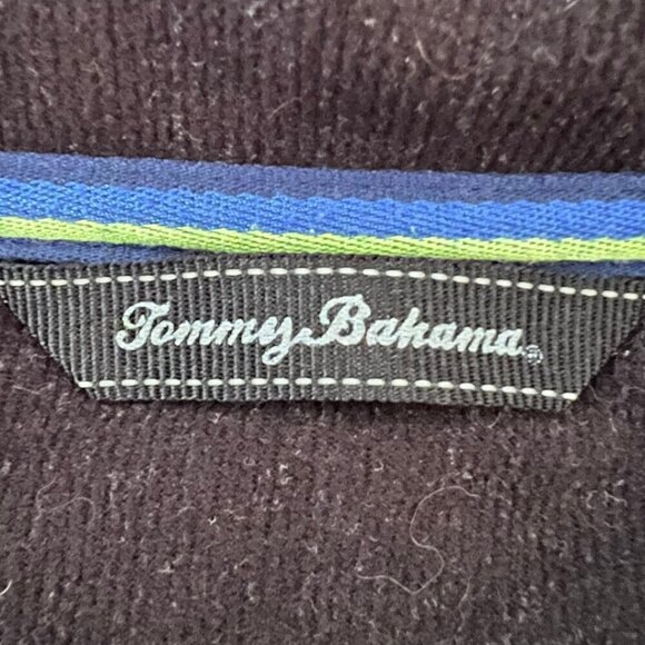 Tommy Bahama Dark Navy Fleece Quarter Zip Sweater Men's 2XT - Picture 7 of 8